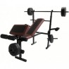 Set Barra Banco Pesas Centurfit Ejercicio Barra..