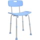 Silla Ducha Baño Ajustable Brazos Respaldo..