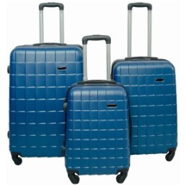 Juego 3 Maletas Azul Rigidas Equipaje Ruedas..